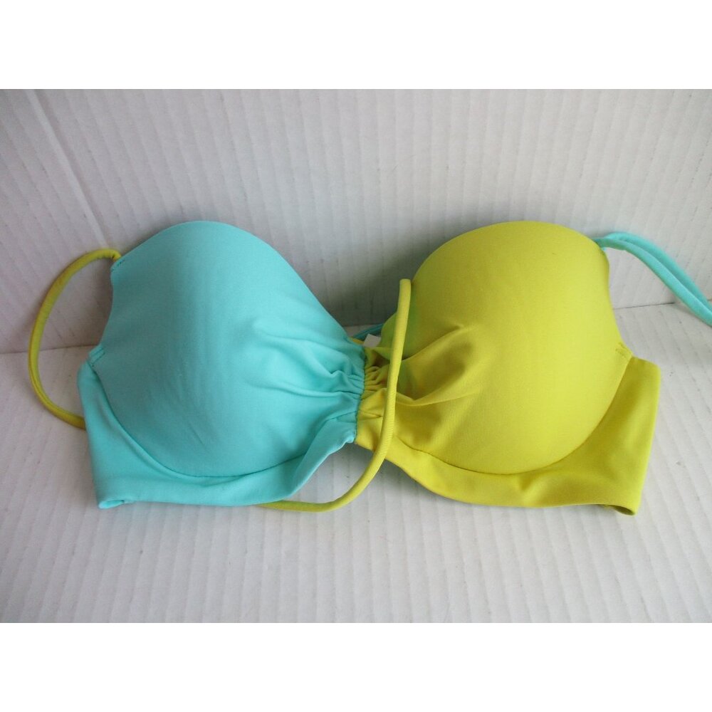 *Victoria's Secret Color Blocked Bathing Bra Top - 34B